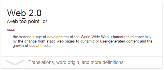 web 2 defined